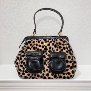 Black Cheetah Print Handbag Necessary objects